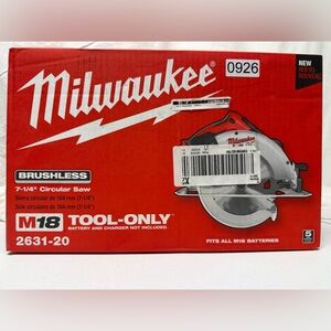 Milwaukee 2631-20 M18 18V 7-1/4-Inch Brushless Circular Saw - Bare Tool
